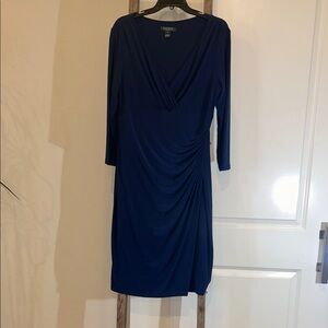 Ralph Lauren Deep Blue Long Sleeve Dress 14